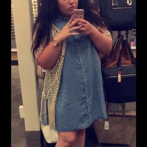 Plus size denim dress